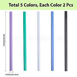 10Pcs 5 Colors Plastic Folder Insert&nbsp;AJEW-CP0008-78