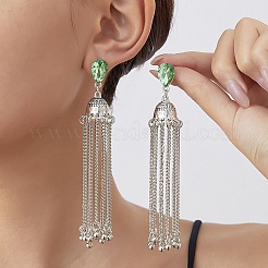Alloy Rhinestone Chandelier Earrings for Women&nbsp;WG20C0F-02