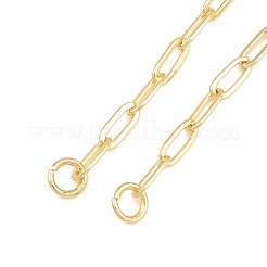 Brass Paperclip Chain Bracelet Making&nbsp;KK-CBADBBF-04G
