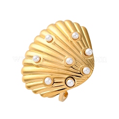 Stainless Steel Adjustable Cuff Rings for Women&nbsp;LS-RJEW-B126-01G