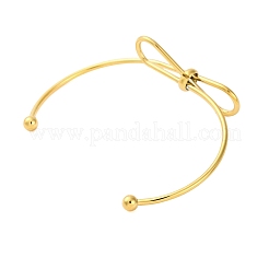 Ion Plating(IP) 304 Stainless Steel Cuff Bangles for Women&nbsp;STAS-P373-05G