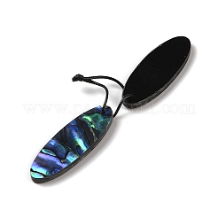 2Pcs Natural Abalone Shell/Paua Shell Pendants&nbsp;SHEL-A005-01G