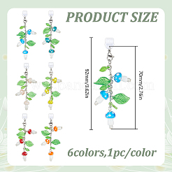 16Pcs 8 Style Plastic Mobile Dustproof Plugs&nbsp;HJEW-DR00281