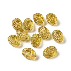 Transparent Spray Painted Glass Beads&nbsp;GLAA-I050-07