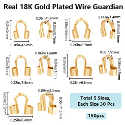 150Pcs 5 Style 304 Surgical Stainless Steel Wire Guardian and Protectors&nbsp;STAS-BBC0004-38