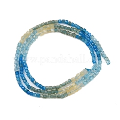 Natural Blue Green Yellow Apatite Beads Strands&nbsp;G-NH0050-B01-01