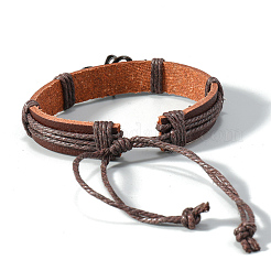 PU Leather Cord Adjustable Bracelets&nbsp;PW-WG4162A-01