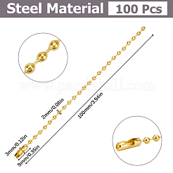 100Pcs Steel Ball Chains for Price Tag Chains&nbsp;FIND-SP0002-58G