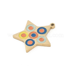 304 Stainless Steel Enamel Pendants&nbsp;STAS-I325-047G