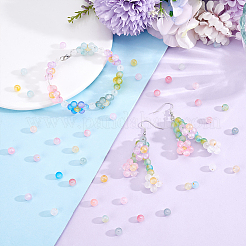 960Pcs 12 Colors Frosted Transparent Acrylic Beads&nbsp;OACR-UN0001-21
