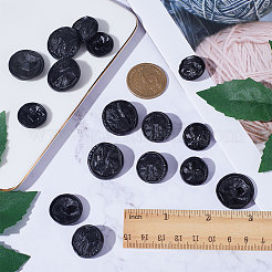 24Pcs 3 Style 1-Hole Alloy Shank Buttons&nbsp;BUTT-GF0001-37