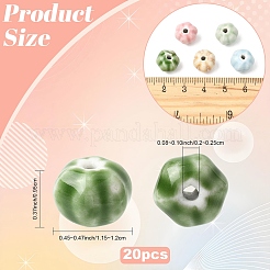 20Pcs Handmade Porcelain Beads&nbsp;PORC-YW0001-52E