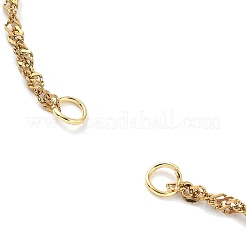 304 Stainless Steel Singapore Chain Bracelet Making&nbsp;AJEW-JB01332-01