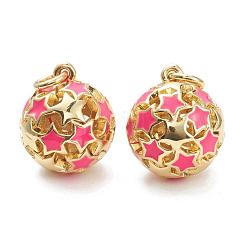 Brass Enamel Charms&nbsp;KK-A153-02G-H