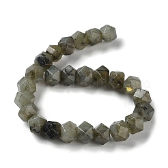 Natural Labradorite Star Cut Round Beads Strands&nbsp;G-M418-C10-01