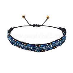 Adjustable Glass Seed Bead Braided Bracelets&nbsp;CW1056-2