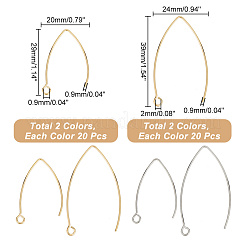 304 Stainless Steel Earring Hooks&nbsp;STAS-UN0015-52