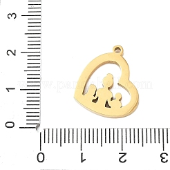 304 Stainless Steel with Rhinestone Pendants&nbsp;STAS-R168-24G-01