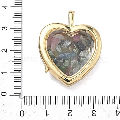 Brass Micro Pave Clear Cubic Zirconia Pendants&nbsp;KK-C251-07G-02