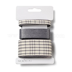 9 Yards 3 Styles Tartan Print Polyester Ribbon&nbsp;SRIB-C002-01C