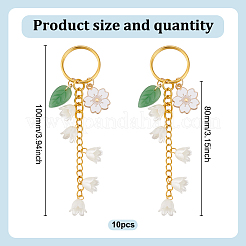 Alloy Enamel & Acrylic & Lampwork Keychain&nbsp;KEYC-HY00001