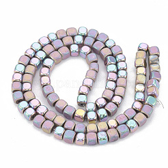 Electroplate Non-magnetic Synthetic Hematite Beads Strands&nbsp;G-N0318-39-D