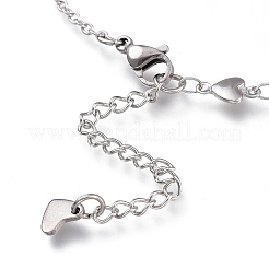 Tarnish Resistant 304 Stainless Steel Cable Chain Anklets&nbsp;AJEW-M026-13P