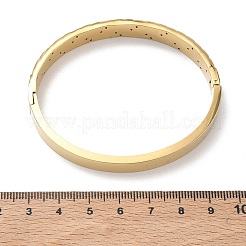 304 Stainless Steel & Rhinestone Hinged Bangles for Women&nbsp;BJEW-Z178-07G