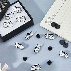 12Pcs Dice Enamel Pin&nbsp;JEWB-FH0003-03