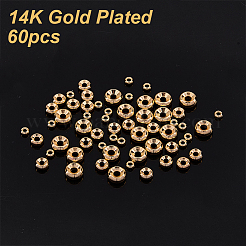 60Pcs 3 Styles Brass Spacer Beads&nbsp;KK-DR0001-41