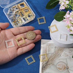 40Pcs 2 Colors Brass Pendants&nbsp;KK-CA0003-82