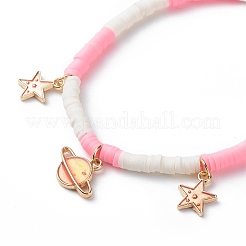 3Pcs 3 Styel Glass Seed & Polymer Clay Beaded Stretch Bracelets Set&nbsp;BJEW-JB08854-02