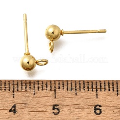201 Stainless Steel Stud Earring Findings&nbsp;STAS-R156-01G-05