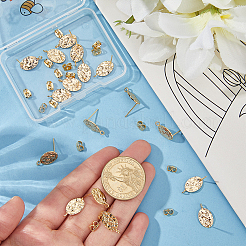 20Pcs Brass Stud Earring Findings&nbsp;KK-BBC0022-81