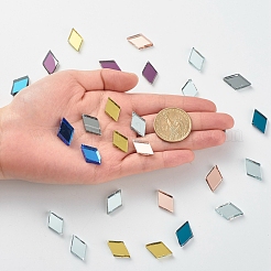 Rhombus Mosaic Tiles Glass Cabochons&nbsp;X-DIY-P045-12
