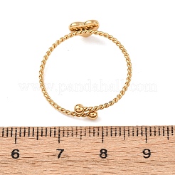 304 Stainless Steel Cuff Open Rings&nbsp;RJEW-P183-03G