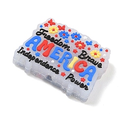 Independence Day Silicone Beads&nbsp;SIL-E013-01C