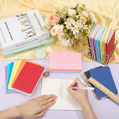 34Pcs 17 Colors A6 Paper Notebook&nbsp;AJEW-GO0004-09