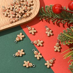 20Pcs Christmas Theme Opaque Resin Pendants&nbsp;RESI-YW0004-85