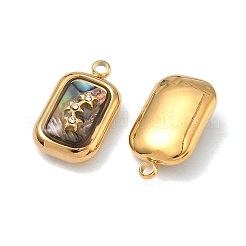 304 Stainless Steel Shell Pendants&nbsp;STAS-F345-01B-G