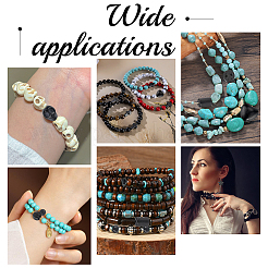 Dyed Synthetic Turquoise and Natural Obsidian Beads Sets&nbsp;G-AR0006-31
