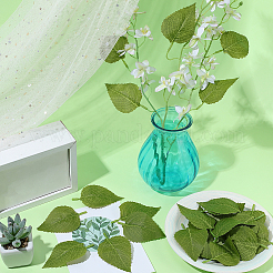 60Pcs Plastic & Silk Fabric Artificial Sunflower Leaf&nbsp;AJEW-SP0003-99