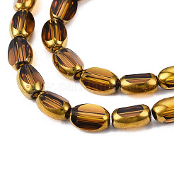Electroplate Glass Beads Strands&nbsp;EGLA-N008-015C