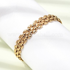 9.5MM 304 Stainless Steel Panther Chains Bracelets for Man and Women&nbsp;SA-CBAB767-14G