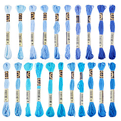 21 Bundles 21 Colors Polyester Embroidery Floss&nbsp;OCOR-TA0002-86