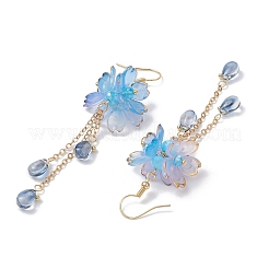 Flower Dangle Earrings&nbsp;EJEW-TA00636