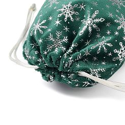 Silver Stamping Christmas Velvet Storage Bags&nbsp;ABAG-Q053-01B-03F