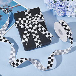 Polyester Grosgrain Ribbon&nbsp;OCOR-WH0105-050B