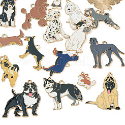 17Pcs 17 Styles Alloy Enamel Pendants&nbsp;ENAM-TA0010-79