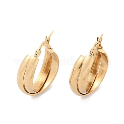 201 Stainless Steel Hoop Earrings&nbsp;EJEW-Q026-20G